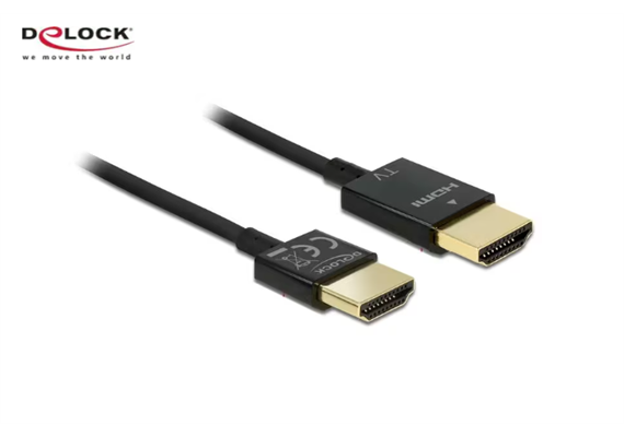Delock Kabel 4K 60Hz HDMI - HDMI, 3m, schwarz