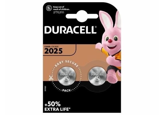 Duracell Knopfzelle Lithium CR2025 2er