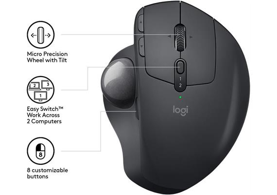 Logitech Mouse MX Ergo (kabellos)