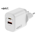 onit USB-Wandladegerät Dual 1C1A 35 W GaN Weiss