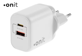 onit USB-Wandladegerät Dual 1C1A 35 W GaN Weiss