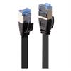 RJ45 Ka. 10m U/FTP Flat Patch Cable black