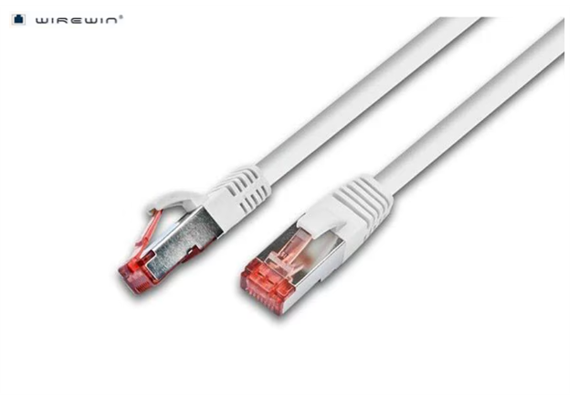 RJ45 Ka. 30m S/FTP Patch Cable weiss