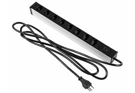 Steckdosenleiste FURBER 19" 8xT13 schwarz