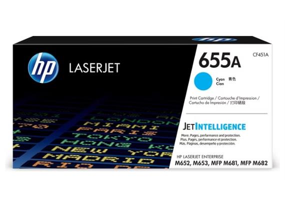 Toner HP 655A Cyan 10'500 Seiten CF451A