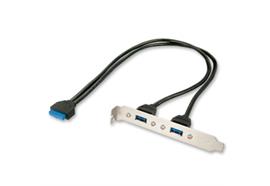 USB Kab. für System-Board Slotblechadpter