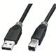 USB Kabel 5.0m Typ A->B M/M sw 31847