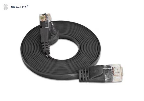 Wirewin Slim Patchkabel: UTP, 15m, schwarz