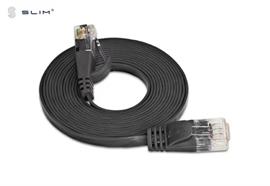 Wirewin Slim Patchkabel: UTP, 20m, schwarz